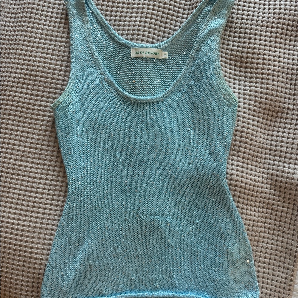 Asta Resort Blue Ana Tank Top